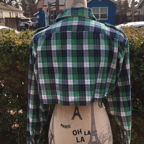 Vintage plaid crop top crop top very rare find - Picture 5 of 7